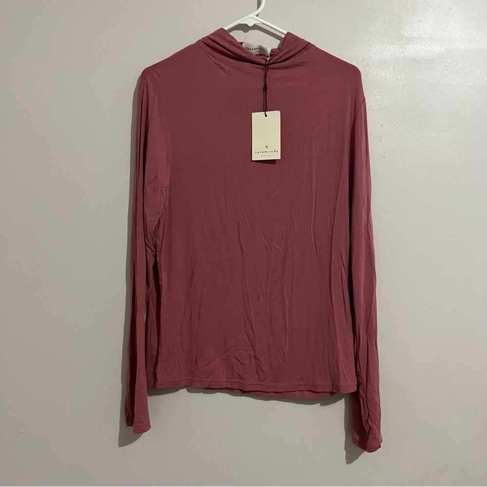 Women's Pink Long Sleeve Top size XL pink New mock neck